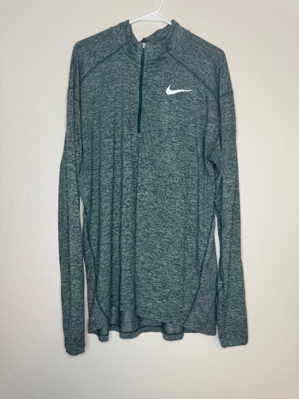 Nike Element Dri-FIT 1/2-Zip Running Top XL Green Heather AQ7903-375